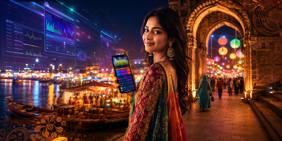 Sports Betting on boss247bd at a Night Market in Narayanganj